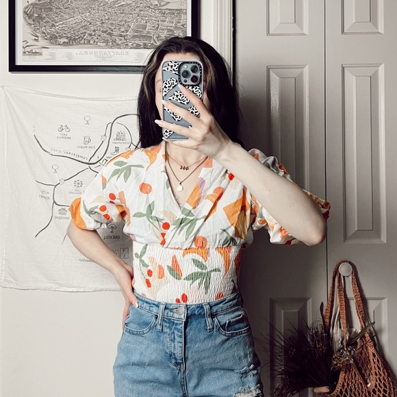 Fruity Sanremo Surplice Top Small - Picture 3 of 10